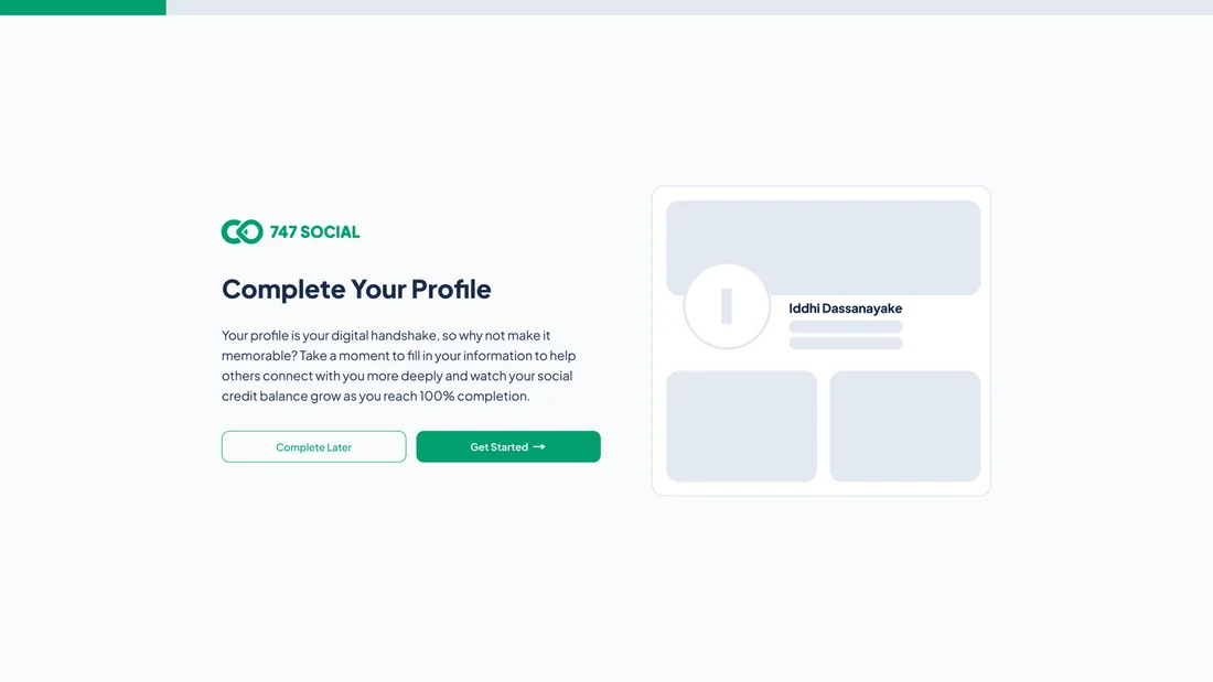 747 Social Casino - Onboarding
